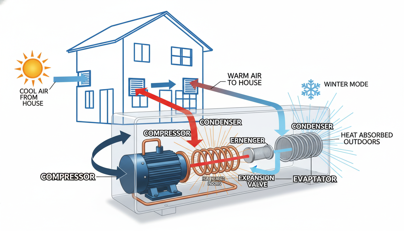 wärmepumpe funktionsweise einfach erklärt